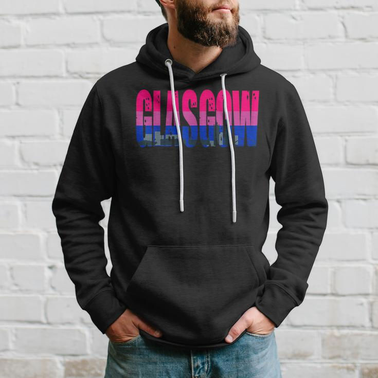 Glasgow Bisexual Flag Pride Support City Hoodie Gifts for Him