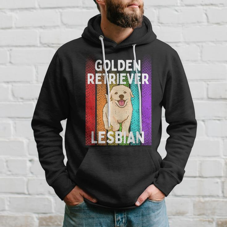 Golden Retriever Lesbian Hoodie Gifts for Him