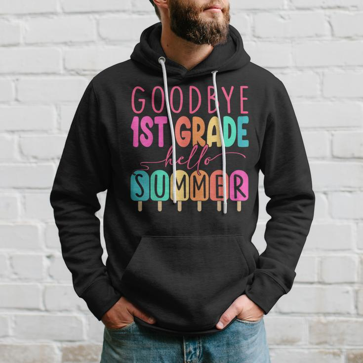 Goodbye 1St Grade Hello Summer First Grade Graduate Hoodie Gifts for Him