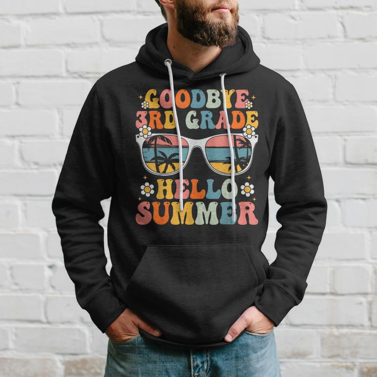 Goodbye 3Rd Grade Hello Summer Groovy Last Day Of School Hoodie Gifts for Him