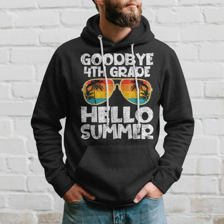 Goodbye 4Th Grade Hello Summer Sunglasses Last Day Of School Hoodie Gifts for Him