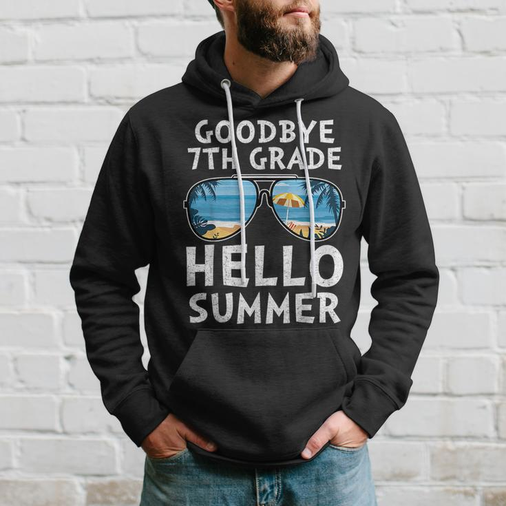 Goodbye 7Th Grade Hello Summer Sunglasses Last Day Of School Hoodie Gifts for Him