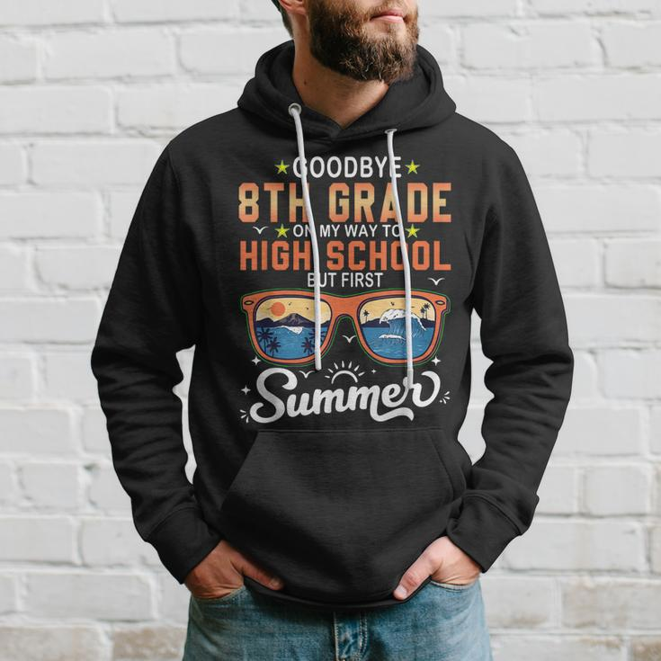 Goodbye 8Th Grade Graduation To 9Th Grade Hello Summer Kids Hoodie Gifts for Him