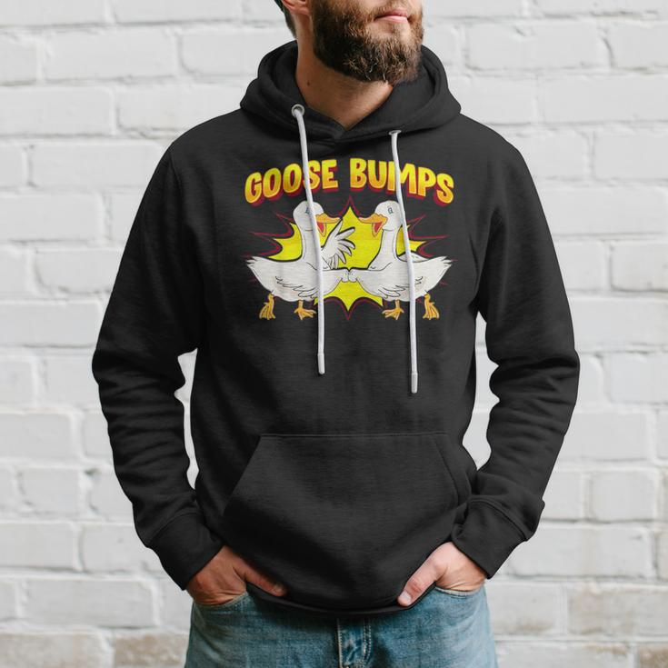 Goose Bumps Goosebumps Geese Pun Animal Lover Hoodie Gifts for Him