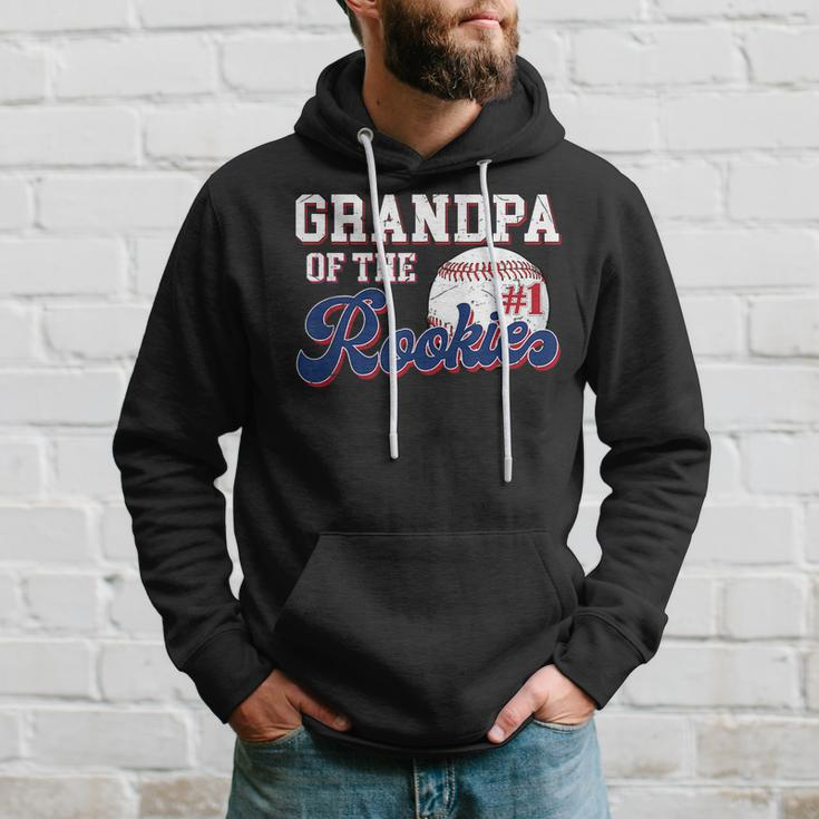 Grandpa Of Rookie 1 Years Old Team 1St Birthday Baseball Hoodie Gifts for Him