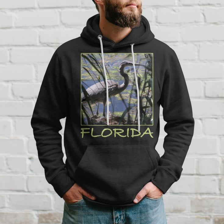 Great Blue Heron Florida’S Waterbird Aesthetic Graphic Hoodie Gifts for Him