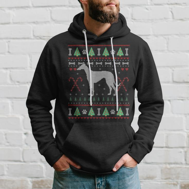 Greyhound Ugly Sweater Christmas Dog Lover Hoodie Gifts for Him