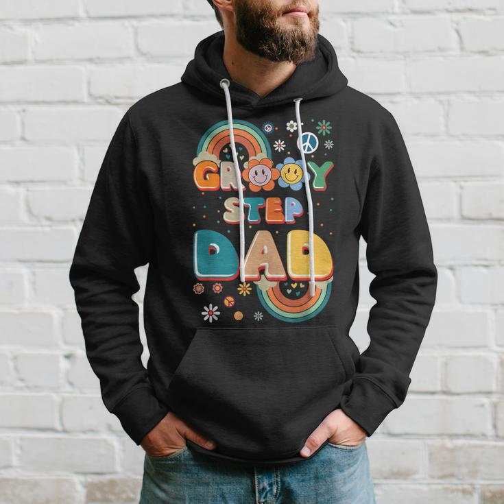 Groovy Step Dad Stepdaddy Step Father Fathers Day Retro Gift For Mens Hoodie Gifts for Him