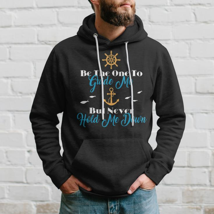 Guide Me Hold Me Anchor Ships Wheel Ocean Faith Boat Sailing Hoodie Gifts for Him