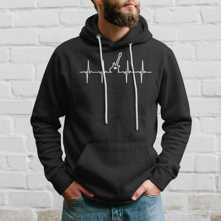 Guitar Heartbeat Instrument Gift Hoodie Gifts for Him