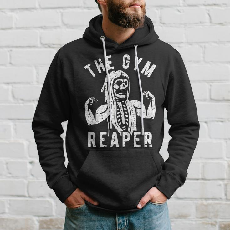 Gym Reaper Halloween Costume Skeleton Fitness Workout Hoodie Gifts for Him