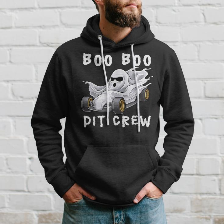 Halloween Race Car Party Racing Ghost Boo Matching Pit Crew Hoodie Gifts for Him