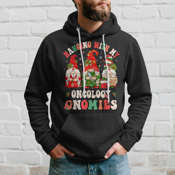 Hanging With My Oncology Gnomies Christmas Rn Oncologist Hoodie Gifts for Him