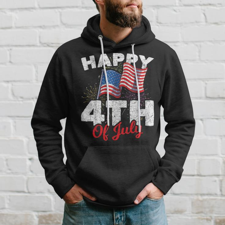 Happy 4Th Of July Patriotic American Us Flag 4Th Of July Hoodie Gifts for Him