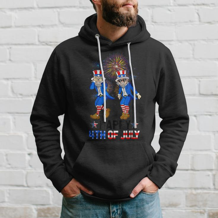 Happy 4Th Of July Uncle Sam Griddy Dance Funny Hoodie Gifts for Him