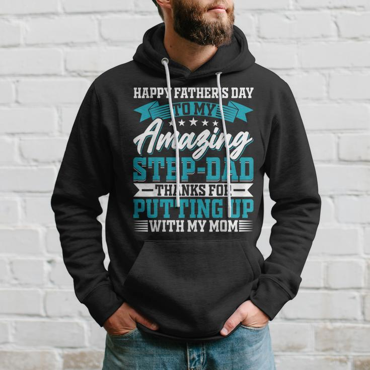 Happy Father’S Day To My Amazing Step-Dad - Fathers Day Hoodie Gifts for Him