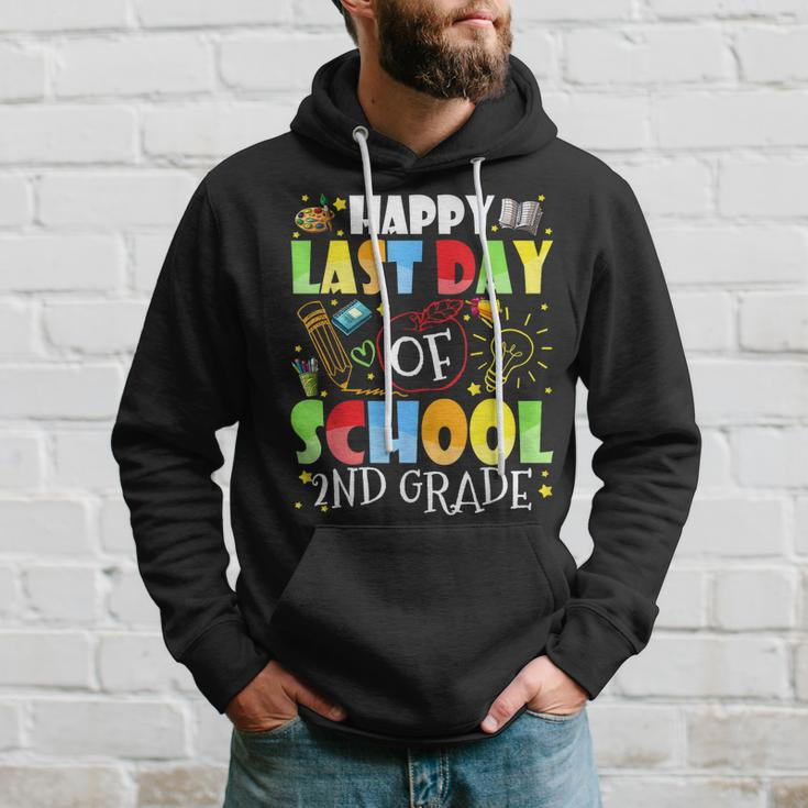 Happy Last Day Of School 2Nd Grade Funny Hello Summer Hoodie Gifts for Him