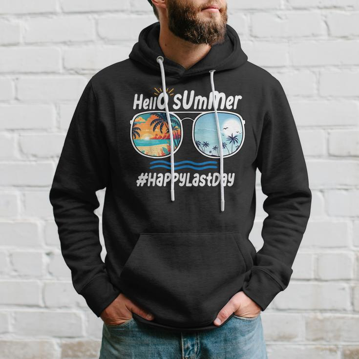 Happy Last Day Of School Hello Summer Sunglasses Beach Hoodie Gifts for Him