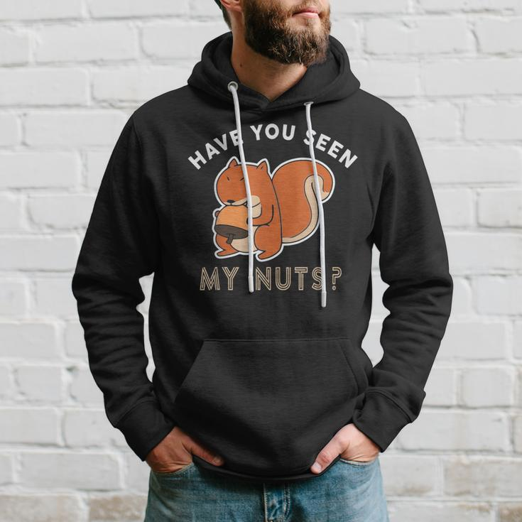 Have You Seen My Nuts Funny Squirrel Lover Hoodie Gifts for Him
