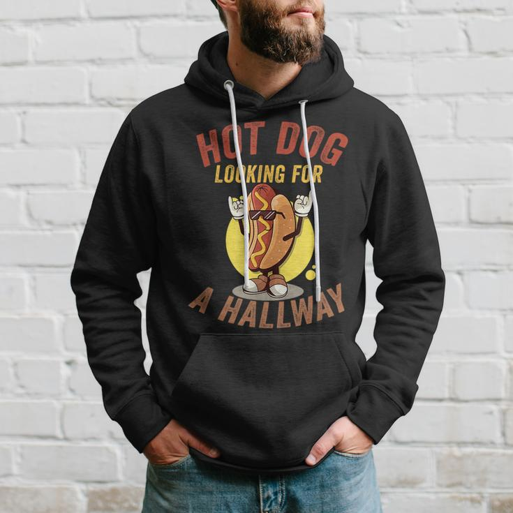 Hot Dog Looking For A Hallway Quote Hilarious Hoodie Gifts for Him