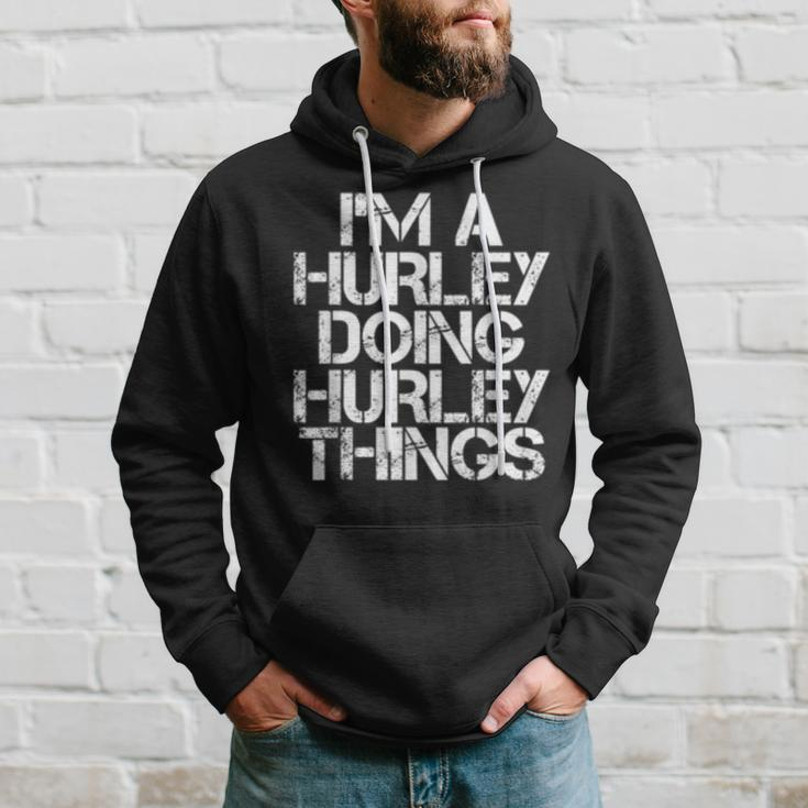 Hurley Funny Surname Family Tree Birthday Reunion Gift Idea Hoodie Gifts for Him