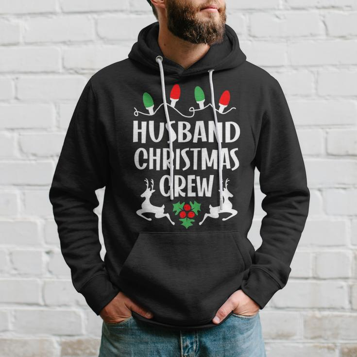 Husband Name Gift Christmas Crew Husband Hoodie Gifts for Him