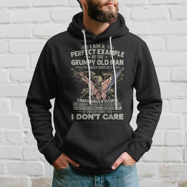 I Am A Perfect Example Of The Grumpy Old Man Veteran Dad Hoodie Gifts for Him
