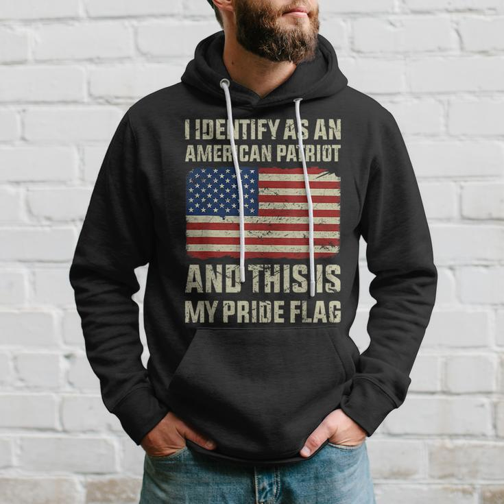 I Identify As An American Patriot This Is My Pride Flag Hoodie Gifts for Him