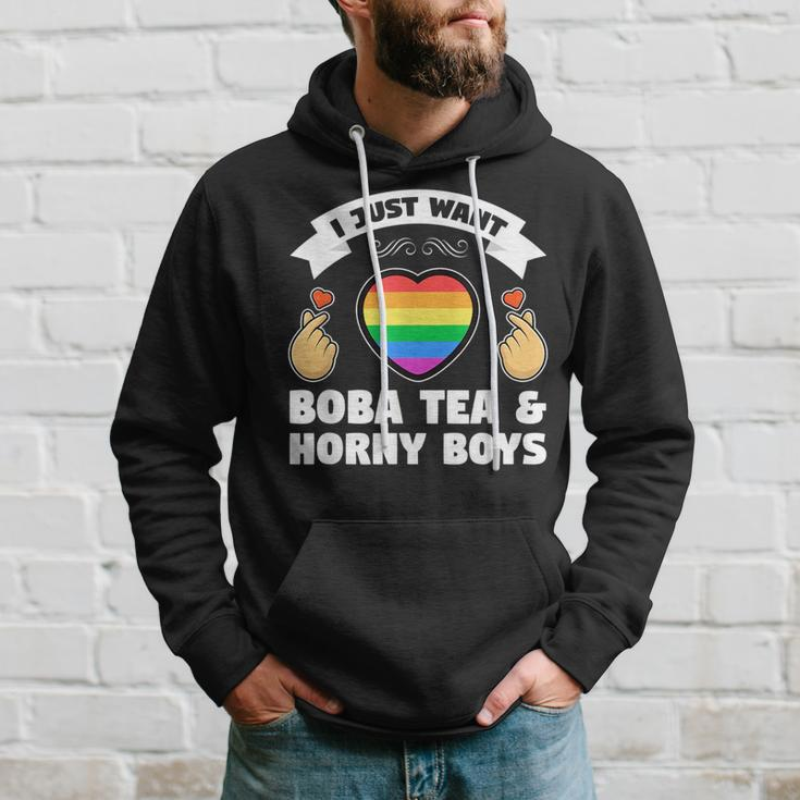 I Just Want K-Pop & Horny Boys K-Pop Hoodie Gifts for Him