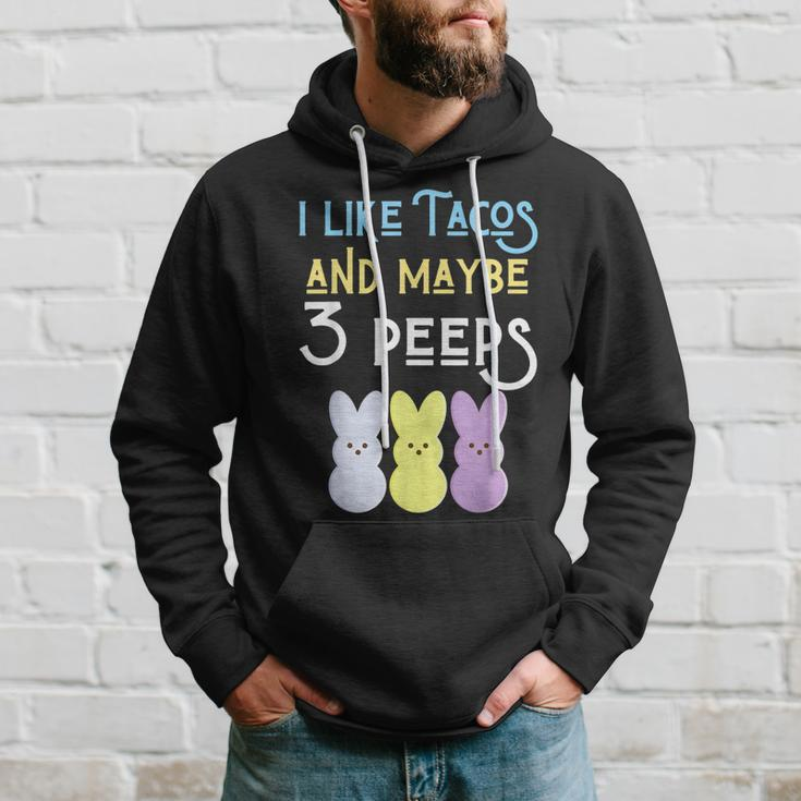 I Like Tacos And Maybe 3 People Easter Peeps Taco Food Funny Hoodie Gifts for Him