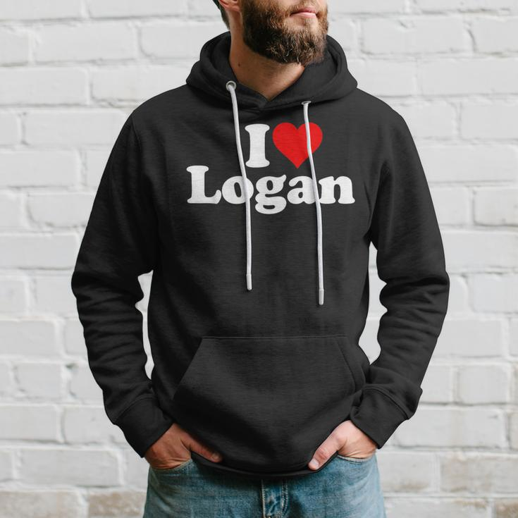 I Love Heart Logan Hoodie Gifts for Him