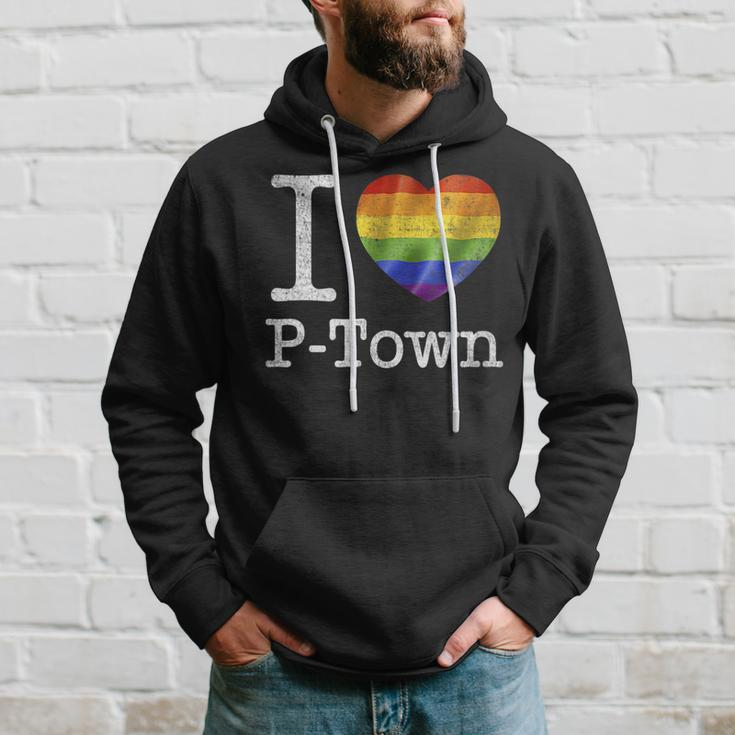 I Love P-Town - Provincetown Ma Gay Pride Lgbt Hoodie Gifts for Him