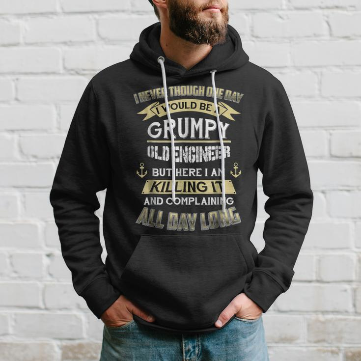 I Never Thought One Day Id Be A Grumpy Old Engineer Hoodie Gifts for Him
