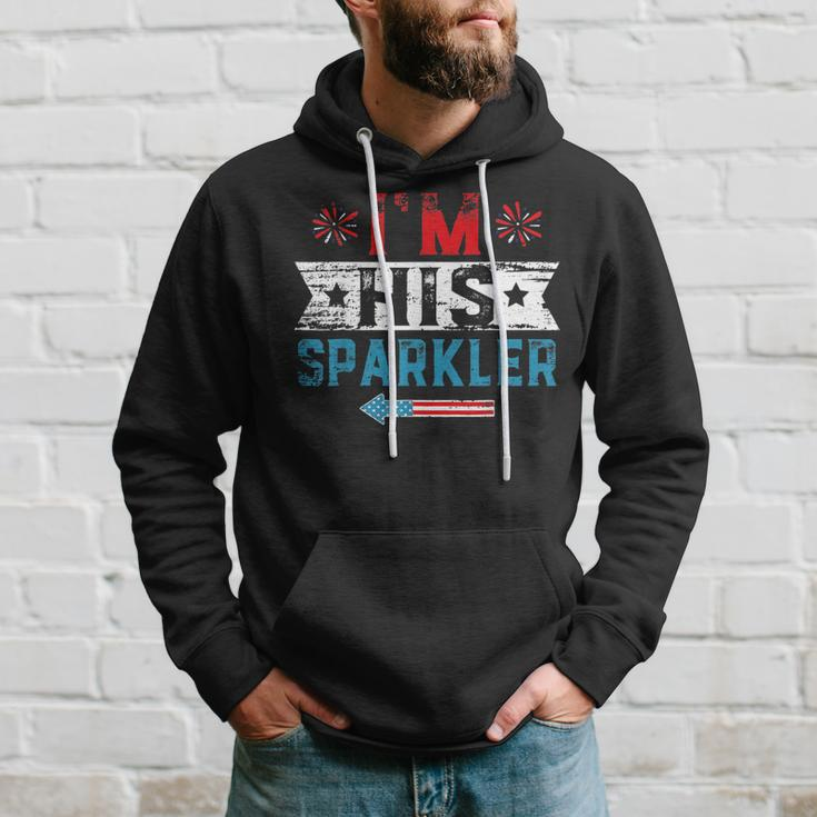 Im His Sparkler His And Her 4Th Of July Matching Couples Hoodie Gifts for Him