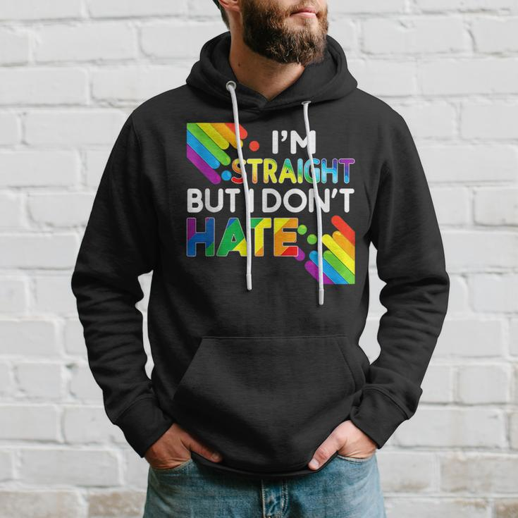 Im Straight But I Dont Hate Lgbt Pride Gay Lesbian Color Hoodie Gifts for Him
