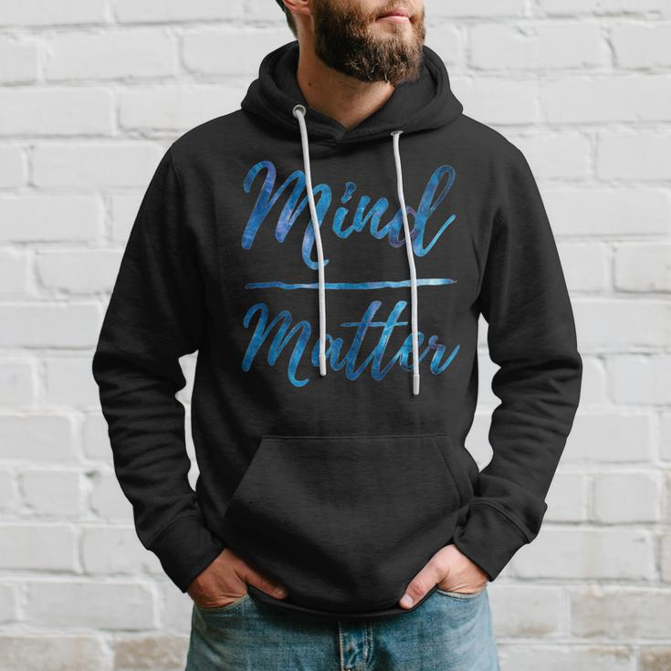 Inspirational Motivational Gym Quote Mind Over Matter Hoodie Gifts for Him