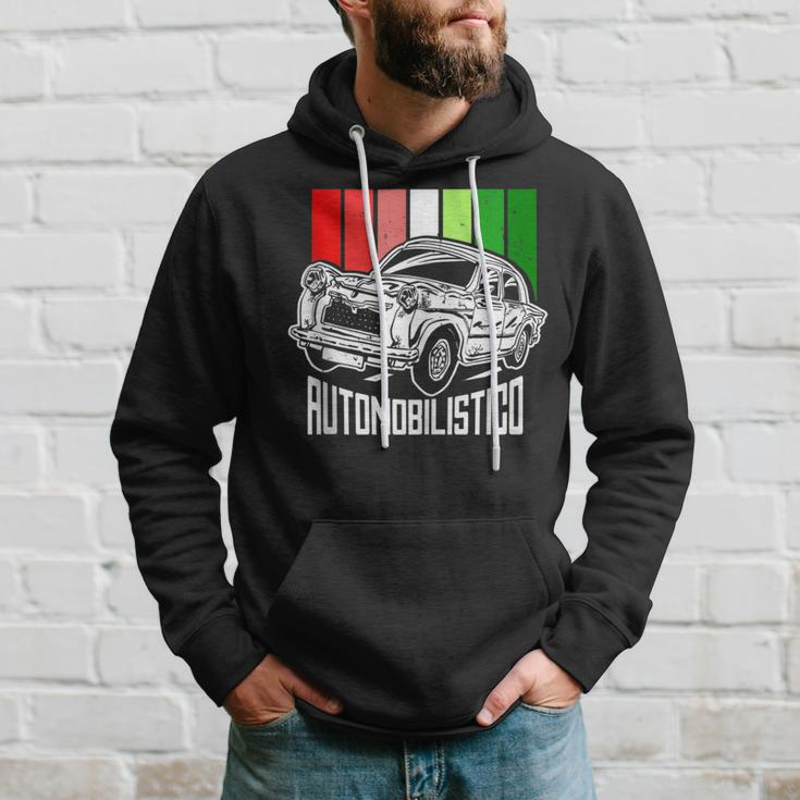 Italian Automotive With Italy Flag Colors Auto Classic Cars Hoodie Gifts for Him