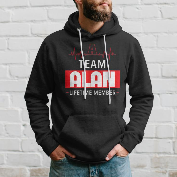 Its A Team Alan Lifetime Member Thing Family First Last Name Funny Last Name Designs Funny Gifts Hoodie Gifts for Him