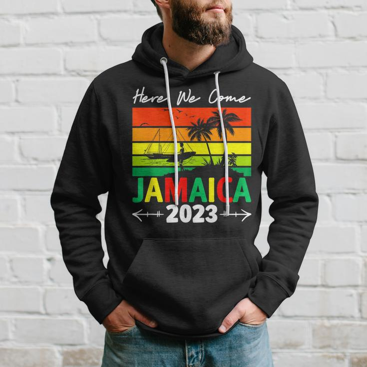 Jamaica Here We Come Matching Family 2023 Dream Vacation Hoodie Gifts for Him