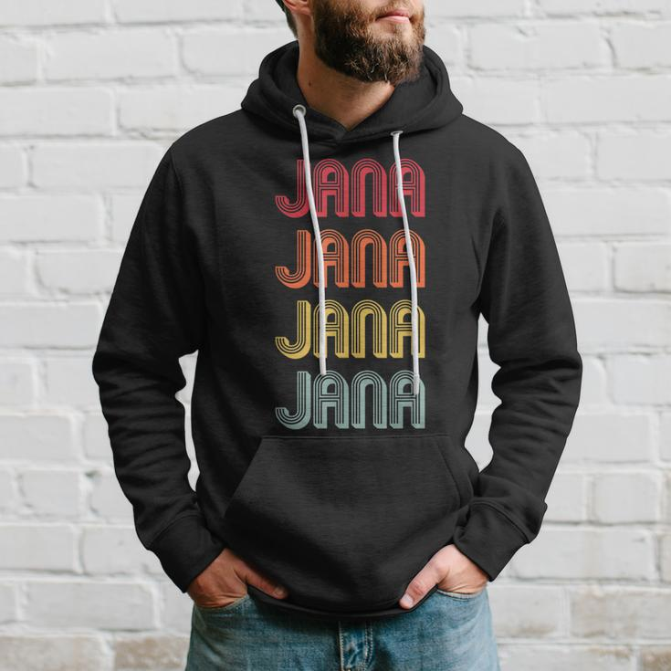 Jana Gift Name Personalized Retro Vintage 80S 90S Birthday Hoodie Gifts for Him
