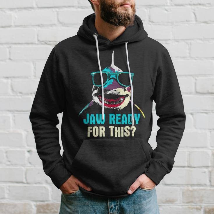 Jaw Ready For This Week - Funny Friday Shark Vacation Summer Hoodie Gifts for Him