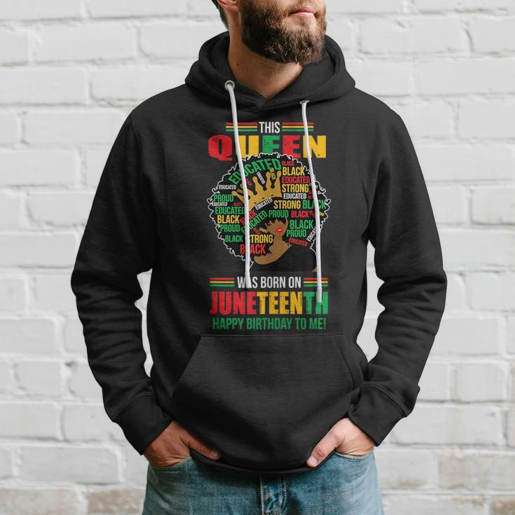 June 19Th Birthday Junenth Freedom Black Woman Afro Hair Hoodie Gifts for Him