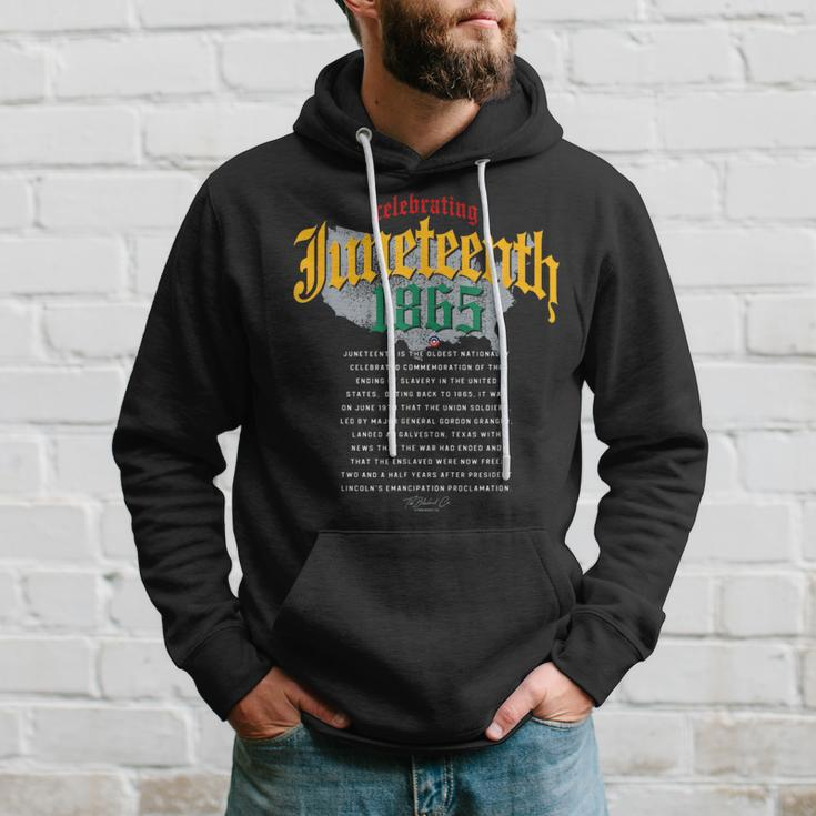 Junenth Ancestors 1865 African American Map Black History Hoodie Gifts for Him