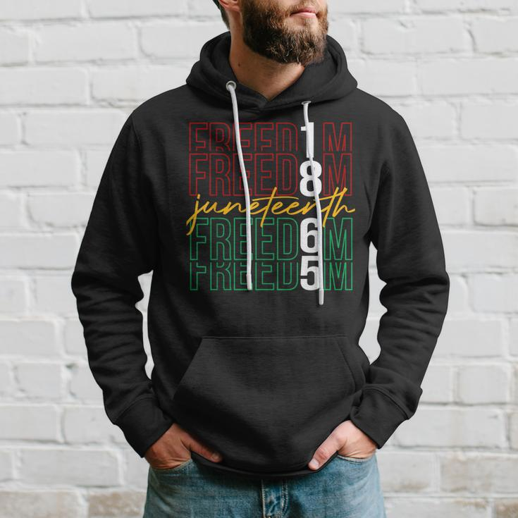 Junenth Black Freedom 1865 African American Hoodie Gifts for Him