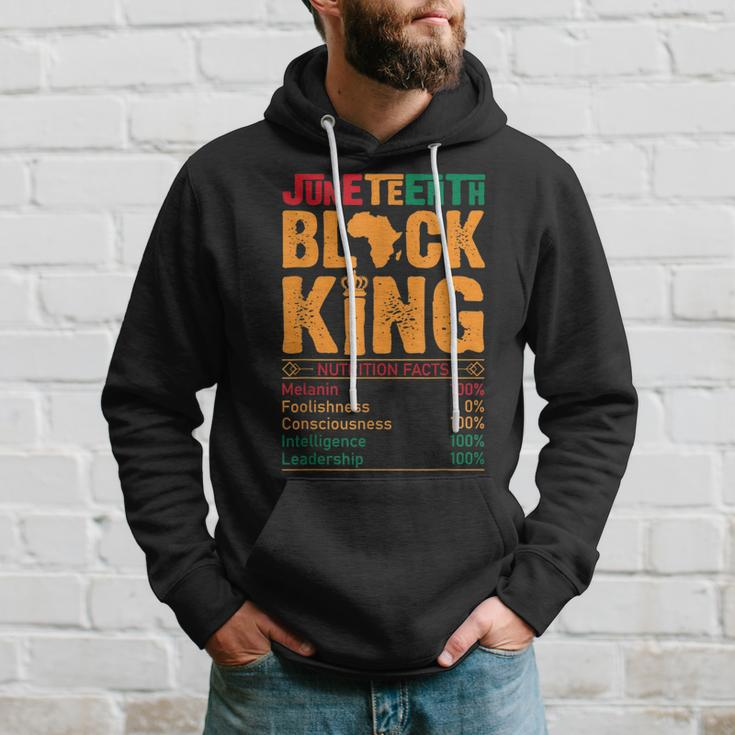 Junenth Black King Nutritional Melanin Dad Fathers Day Hoodie Gifts for Him