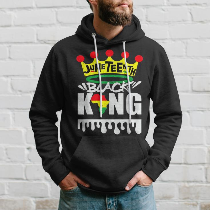 Junenth Is My Independence Day Black King Fathers Day Hoodie Gifts for Him