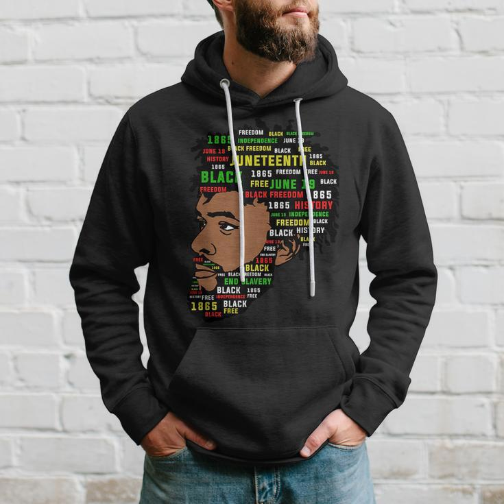 Junenth Mans Head 1865 Black Freedom Hoodie Gifts for Him