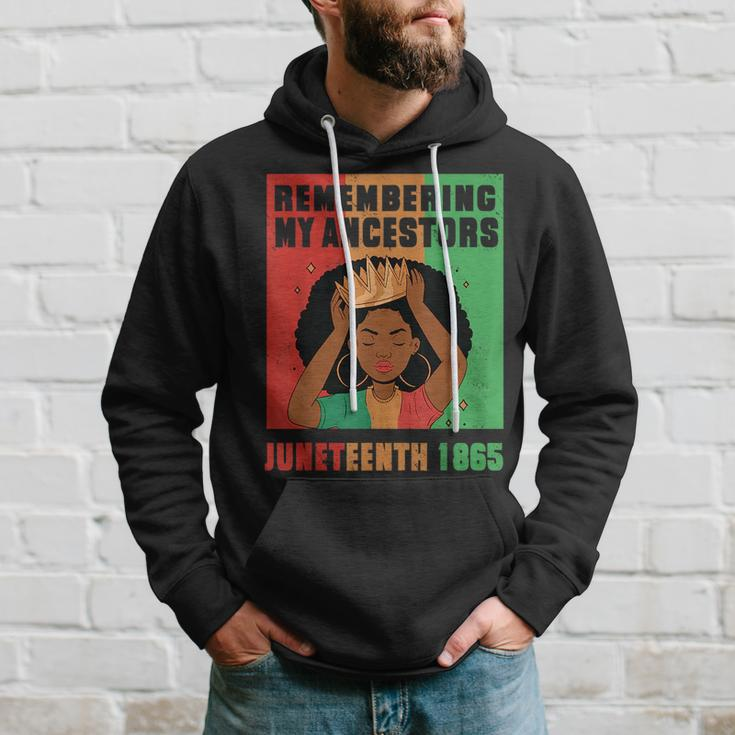 Junenth Remembering My Ancestors Black Freedom 1865 Hoodie Gifts for Him