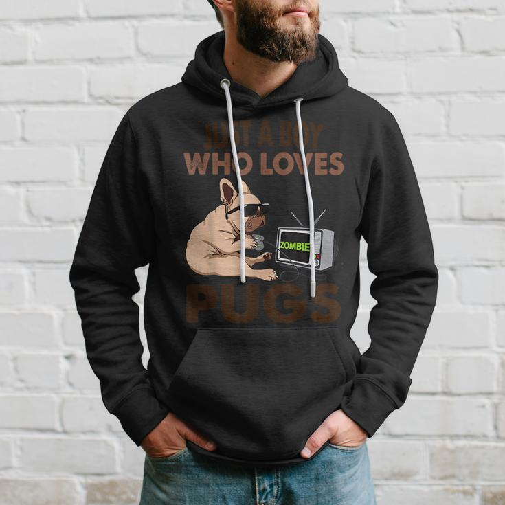 Just A Boy Who Loves Pugs Hoodie Gifts for Him