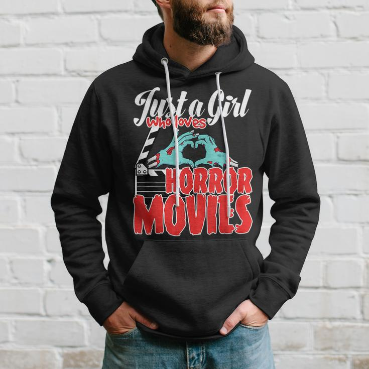 Just A Girl Who Loves Horror Movies And Chill A Scream Queen Movies Hoodie Gifts for Him